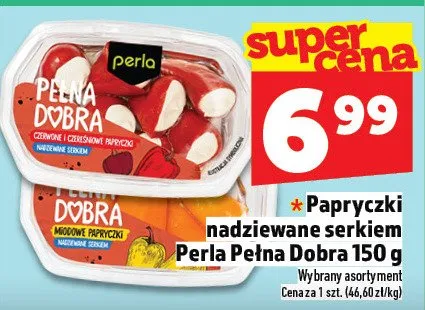 Papryczki nadziewane serkiem Perla Pełna Dobra 150 g promocja w TOPAZ