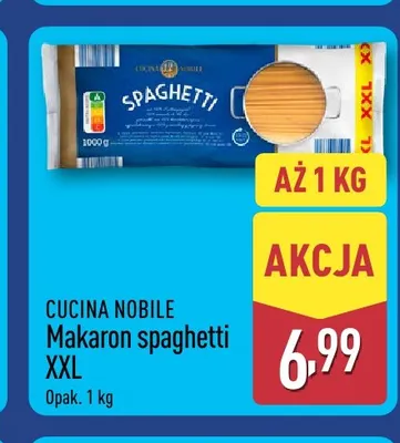 Makaron spaghetti XXL Cucina Nobile promocja w Aldi