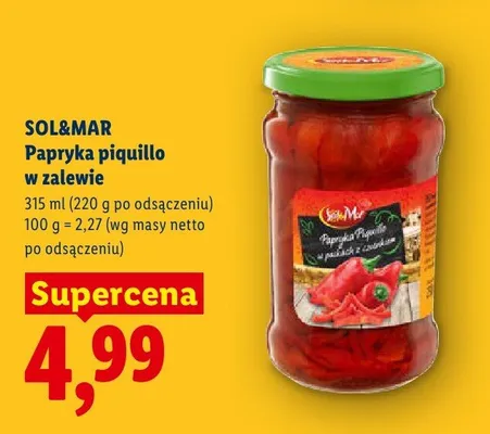 Papryka piquillo w zalewie Sol&Mar promocja w Lidl