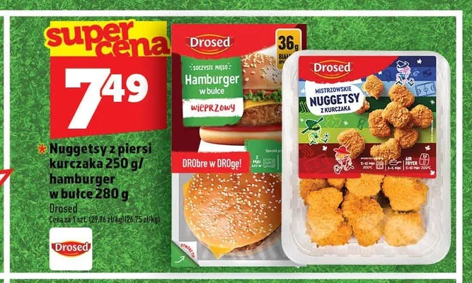 Nuggetsy z piersi kurczaka Drosed promocja w TOPAZ