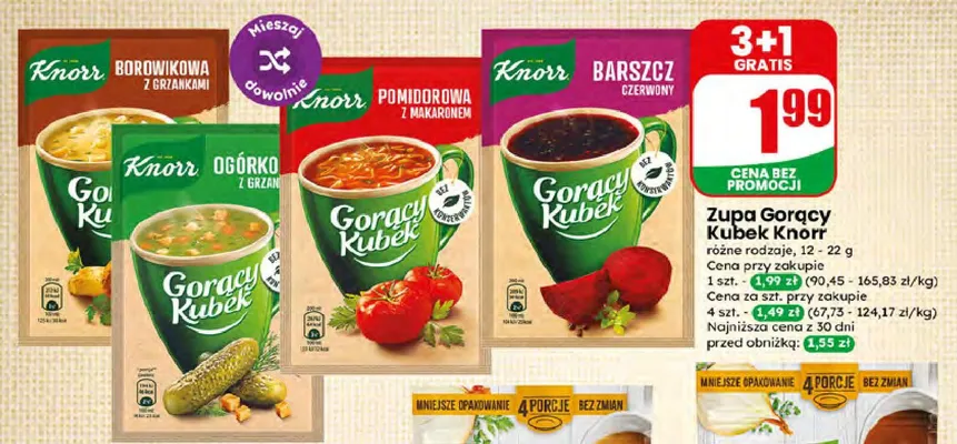 Zupa Gorący Kubek Knorr Barszcz czerwony promocja w Dino