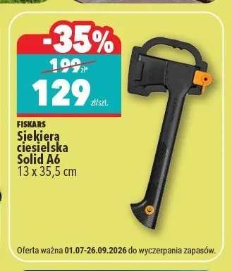 Siekiera ciesielska Fiskars Solid A6 promocja w Biedronka Home