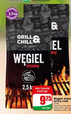 Węgiel drzewny Grill & Chill promocja w Dino