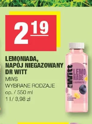 Napój niegazowany Dr Witt Lemoniada promocja w SPAR