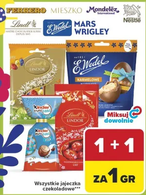 Jajeczka czekoladowe Kinder Mini promocja w Carrefour