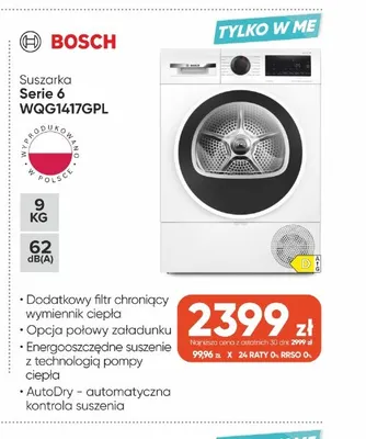 Suszarka Bosch Serie 6 WQG1417GPL promocja w Max Elektro