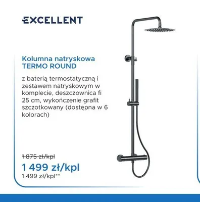 Kolumna natryskowa Excellent Termo Round promocja w Blu Salony Łazienek