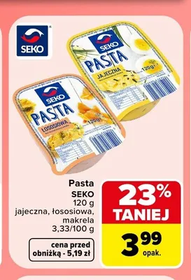 Pasta z makreli Seko promocja w Carrefour