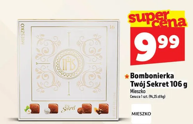 Bombonierka Twój Sekret Mieszko promocja w TOPAZ