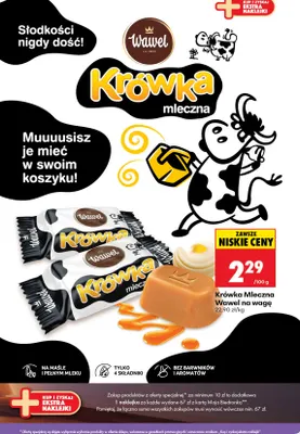 Cukierki Krówka Mleczna Wawel na wagę promocja w Biedronka