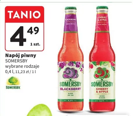 Napój piwny Blackberry/Cherry Apple promocja w Intermarche