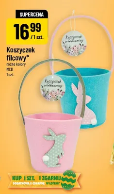 Koszyczek filcowy promocja w POLOmarket