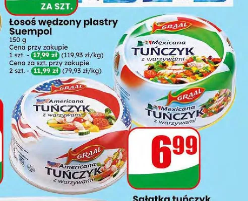 Sałatka z tuńczykiem Americana Graal promocja w Dino