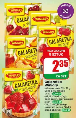 Galaretka Winiary promocja w Dino