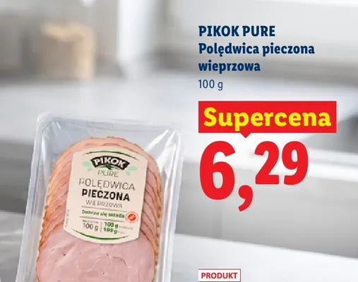 Polędwica pieczona wieprzowa Pikok Pure promocja w Lidl
