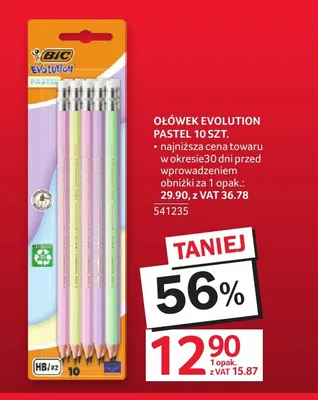 Ołówek Evolution Pastel Bic promocja w Selgros