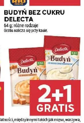 Budyń bez cukru Delecta promocja w Stokrotka