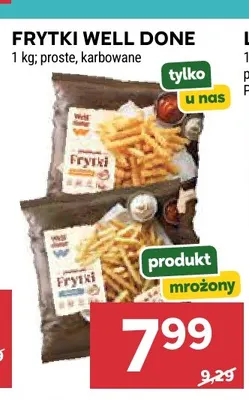 Frytki proste Well Done promocja w Stokrotka