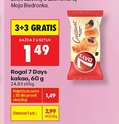 Rogal 7 Days kakao promocja w Biedronka