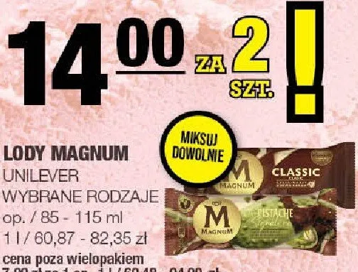 Lody Magnum promocja w SPAR