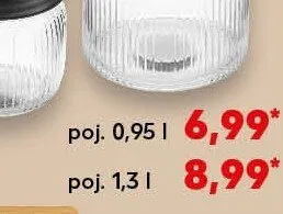 Pojemnik szklany na artykuły sypkie 0,96 l promocja w Kaufland