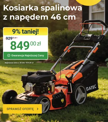Kosiarka spalinowa z napędem GATEC 46 cm promocja w ERLI