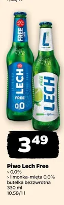 Piwo bezalkoholowe Lech Free 0,0% promocja w Netto