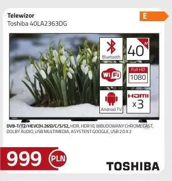 Telewizor Toshiba 40LA2363DG promocja w kakto.pl