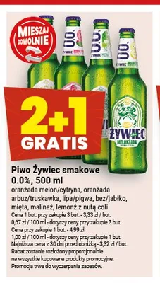 Piwo Żywiec smakowe 0.0% malinaż promocja w Twój Market