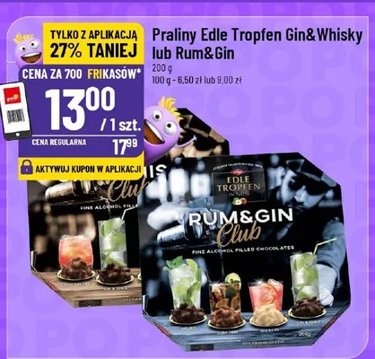 Praliny Edle Tropfen Rum&Gin promocja w POLOmarket
