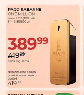 Woda toaletowa Paco Rabanne One Million promocja w Drogerie Jawa