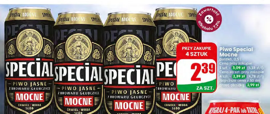 Piwo Special Mocne promocja w Dino