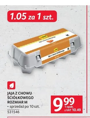 Jaja z chowu ściółkowego rozmiar M promocja w Selgros