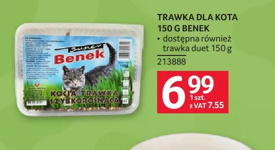 Trawka duet dla kota Benek promocja w Selgros