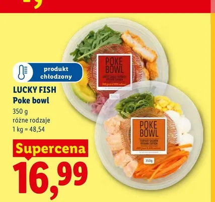 Poke bowl Lucky Fish promocja w Lidl