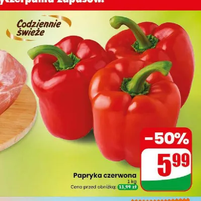Papryka czerwona promocja w Dino