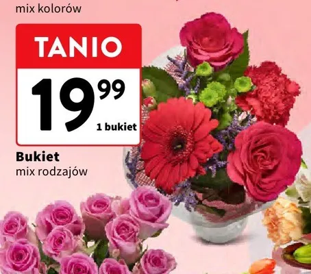Bukiet mix rodzajów promocja w Intermarche