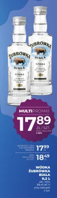 Wódka Żubrówka Biała promocja w Duży Ben