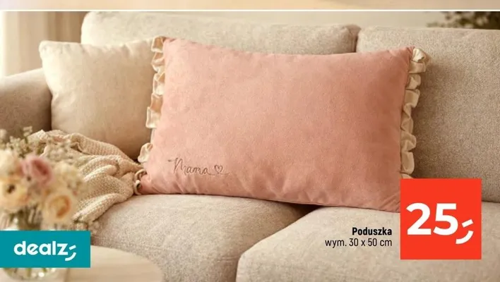 Poduszka 30x50cm promocja w Dealz