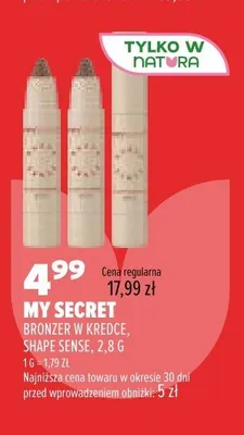 Bronzer w kredce My Secret Shape Sense promocja w Drogerie Natura