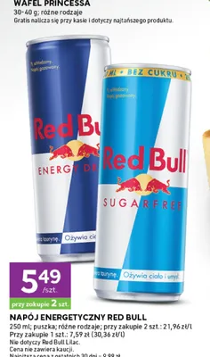 Napój energetyczny Red Bull promocja w Stokrotka