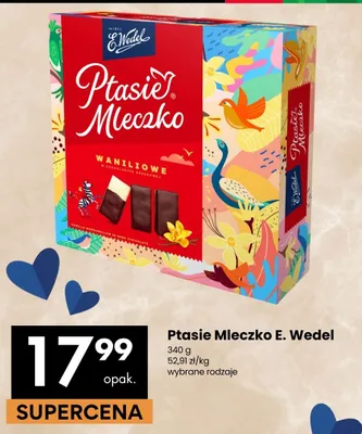 Ptasie Mleczko waniliowe E. Wedel promocja w Delikatesy Centrum