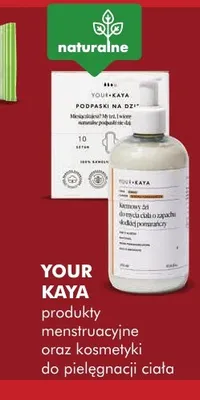 Produkty menstruacyjne oraz kosmetyki do pielęgnacji ciała Your Kaya promocja w Super-Pharm