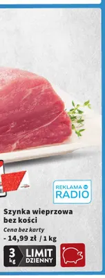 Szynka wieprzowa bez kości promocja w Intermarche