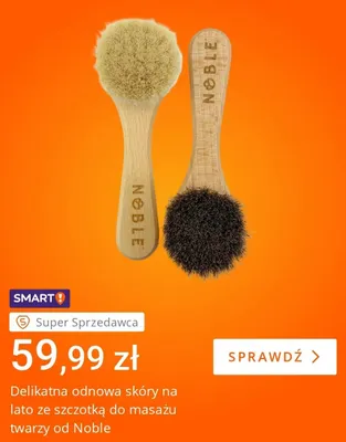 Szczotka do masażu twarzy Noble promocja w Allegro
