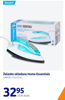 Żelazko składane Home Essentials promocja w Action