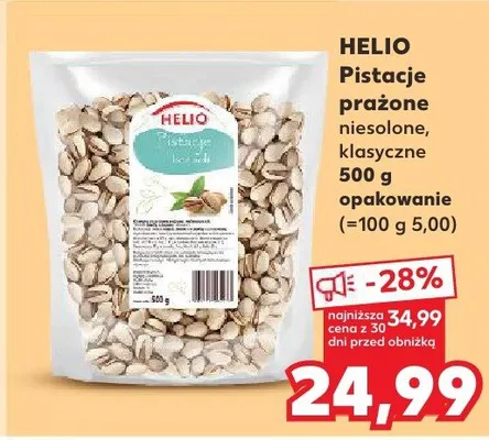 Pistacje prażone niesolone, klasyczne promocja w Kaufland