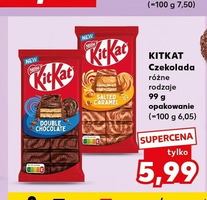 Czekolada KitKat Salted Caramel promocja w Kaufland