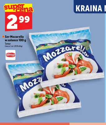 Ser mozzarella w solance Temar promocja w TOPAZ