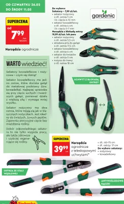 Sekator nożycowy promocja w Biedronka